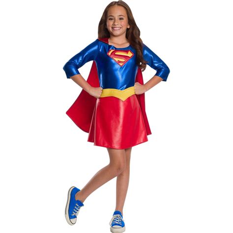 Halloween DC Super Hero Girl's Supergirl Deluxe Child Costume - Walmart ...