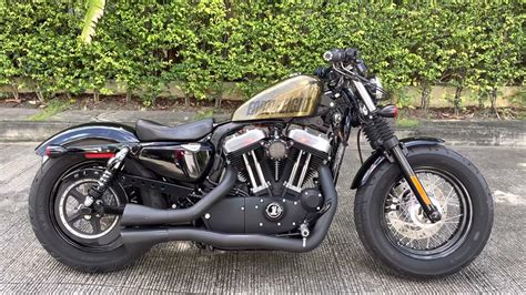 harley davidson sportster fortyeight hd48 akrapovic exhaust sound ฮาเล ...