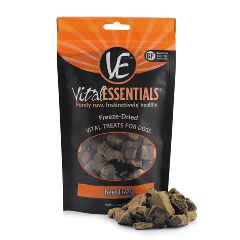 Vital Essentials® Freeze-Dried Beef Liver Dog Treats, 2.1 oz