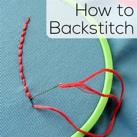 How to Back Stitch - embroidery video | Shiny Happy World