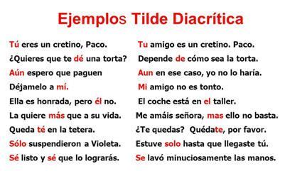 Resultado de imagen de tilde diacritica ejercicios para primaria ...