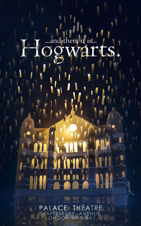 Hogwarts poster - Palace Theatre in London | Harry Potter and the ...