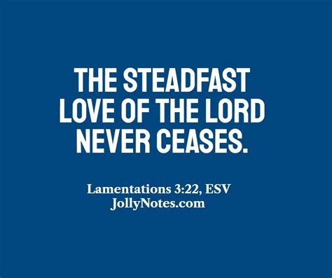 The Steadfast Love Of The Lord Never Ceases. – Daily Bible Verse Blog