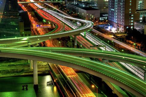 Intersection Highway At Night Photograph by Jimel Valera Photography