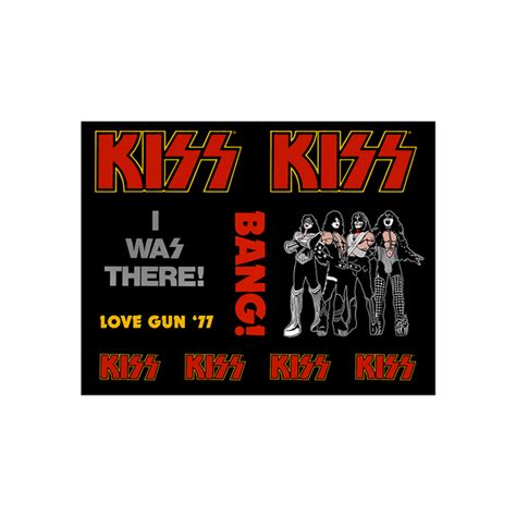 Love Gun Sticker Set – KISS Official Store