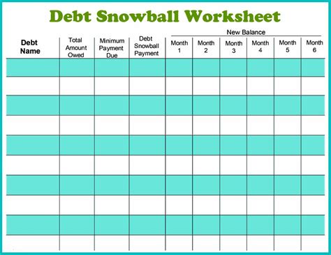 38 Debt Snowball Spreadsheets, Forms & Calculators