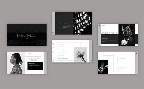 Minimal Black and White Presentation for $16