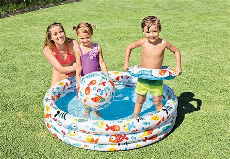 INTEX Kids Children Toddler Swimming Outdoor Garden Pools Water Splash ...