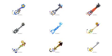 Kingdom Hearts 1 All Keyblades