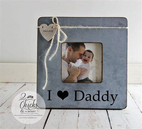 I Love Daddy Picture Frame Gift for Dad New Dad Picture | Etsy