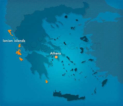 Map of Ionian islands, Greece | Greeka