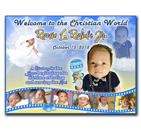 christening tarpaulin design | Tarpaulin design, Tarpaulin, Christening