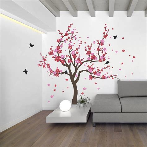 Japanese Cherry Blossom Wall Mural - Mural Wall