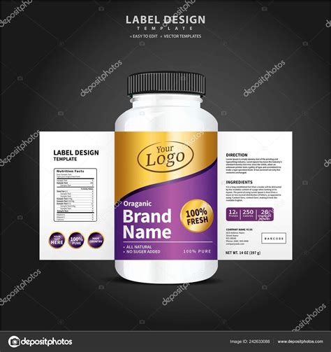 Bottle Label Package Template Design Label Design Mock Design Label ⬇ ...