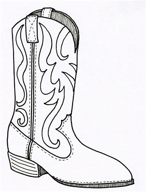 Free Cowboy Boot Clipart Black And White, Download Free Cowboy Boot ...