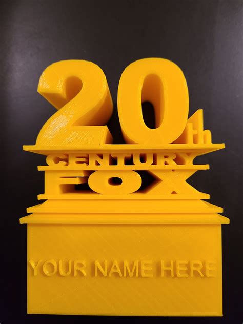 20th Century Fox Logo Twentieth Century Fox 3D Printed | Etsy