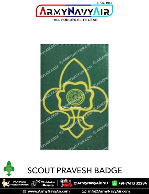 BS&G | Bharat Scouts & Guide Pravesh Badge : ArmyNavyAir.com