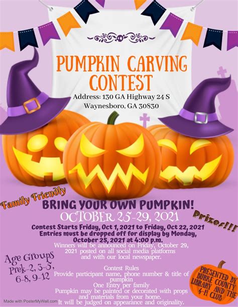 Pumpkin Carving Contest - Greater Clarks Hill Regional Library