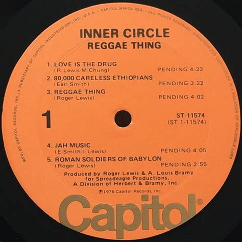 Inner Circle - Reggae Thing - Capitol LP