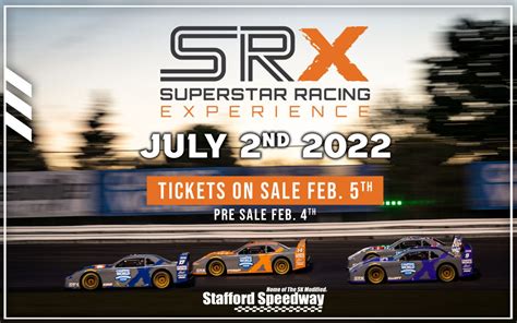 SRX Racing Returns To Stafford Speedway On July 2; Ticket Pre-Sale ...