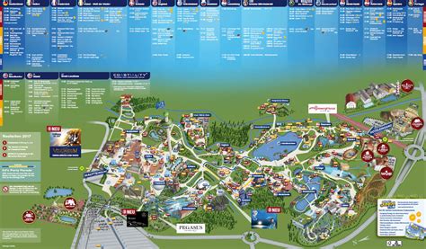 Parkmaps Parkplan Plattegrond Europa Park Freizeitpark Welt De - Riset