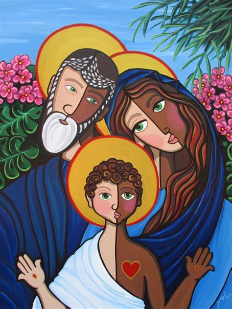 The Holy Family Painting by Jacqui Miller | Saatchi Art