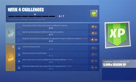 Fortnite Season Six, Week 4 challenges - Fortnite News, Skins, Settings ...