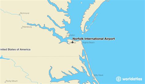 Norfolk International Airport Map