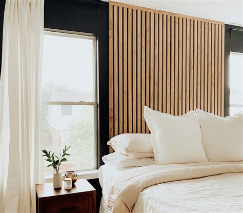 Bedroom Refresh (Part 2) DIY Vertical Wood Slat Wall