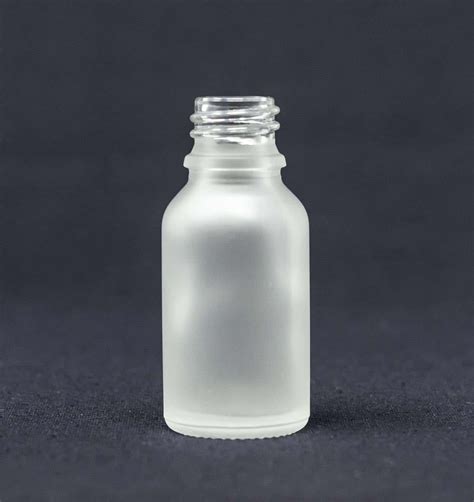 15 ml Frosted Clear Glass Bottles