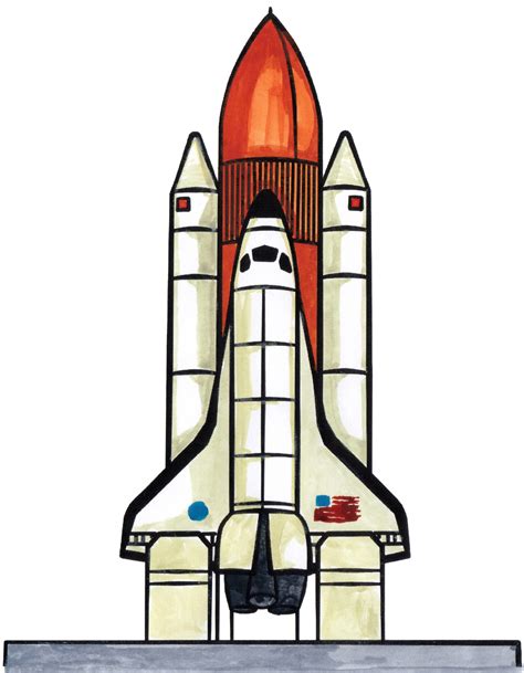 Space Rocket Drawing at GetDrawings | Free download