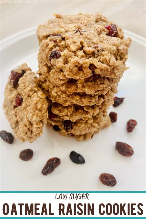 Low-Sugar Oatmeal Raisin Cookies · Coffee Fit Kitchen