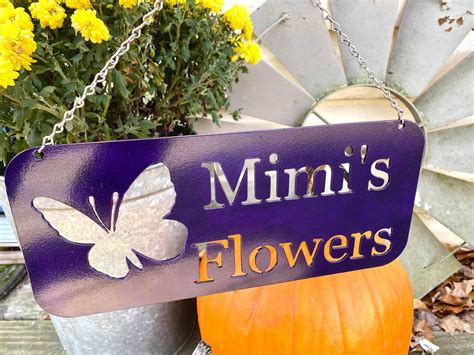 Personalized Garden Sign Personalized Metal Garden Decor - Etsy