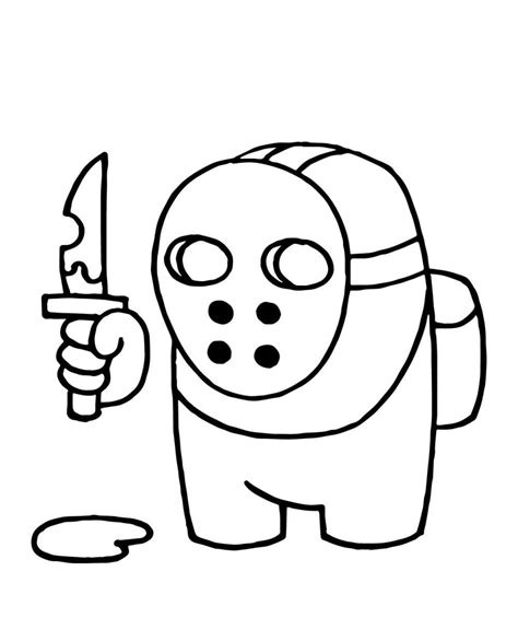 Jason Mask Coloring Pages