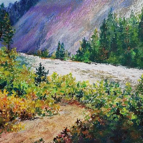 Oil Pastels Landscape with 10 Easy Steps! (2023) - VeryCreate.com