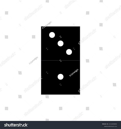 Domino Icon Vector Illustration Single Game Stock Vector (Royalty Free ...