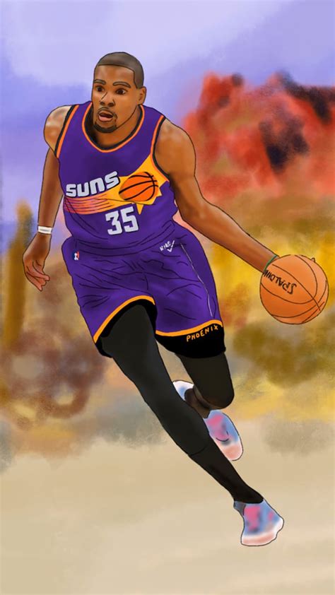 Kevin Durant Suns Wallpaper - TubeWP