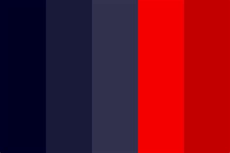 Blue red combination Color Palette