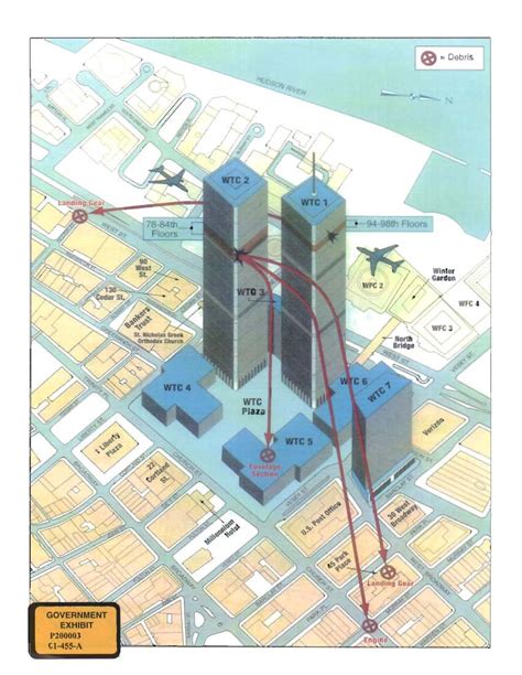 Map Of The World Trade Center Buildings - Eadith Madelaine