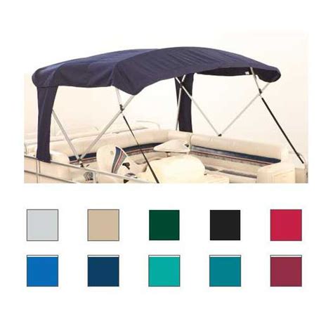 ATTWOOD Buggy Style, Square Tube, 4-Bow Pontoon Bimini Tops, 96"L, 97 ...