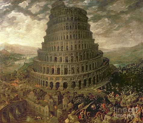 The Tower of Babel Painting by Tobias Verhaecht - Pixels