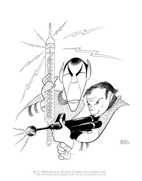 Al Hirschfeld's Star Trek: Kirk & Spock Hand Signed by Al - Etsy | Star ...