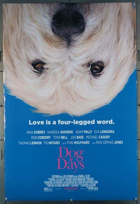 Original Dog Days (2018) movie poster in C8 condition for $35.00