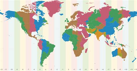 Mapa de Fusos Horários – a hora exata em qualquer lugar no mundo em um ...