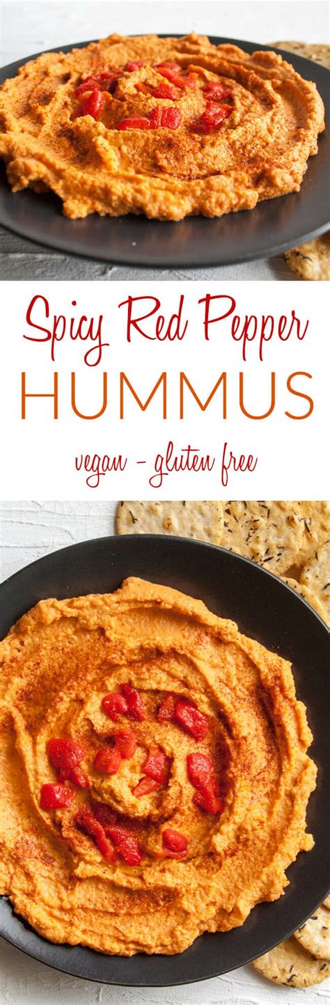 Spicy Red Pepper Hummus - Create Mindfully