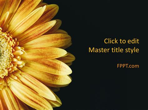 Free Flower PowerPoint Template - Free PowerPoint Templates