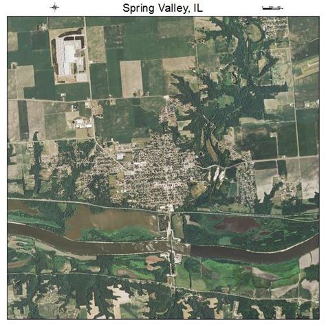 Aerial Photography Map of Spring Valley, IL Illinois