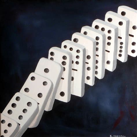 Dominoes Painting by Karyn Robinson