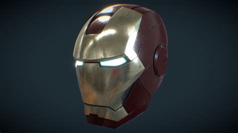 Iron-Man mark III helmet - 3D model by Dani Saornil (@Dani.Saornil ...