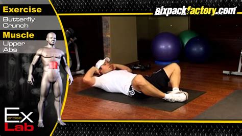 Butterfly Crunch : Best Ab Exercises - YouTube